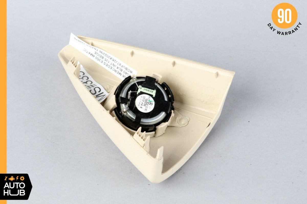 03-06 Mercedes W211 E350 E500 E550 Front Left Tweeter Speaker Cover Beige OEM - photo 4