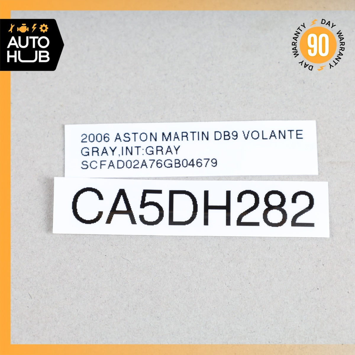 05-07 Aston Martin DB9 Left Side Sunvisor Sun Visor Suede OEM 34k - photo 14