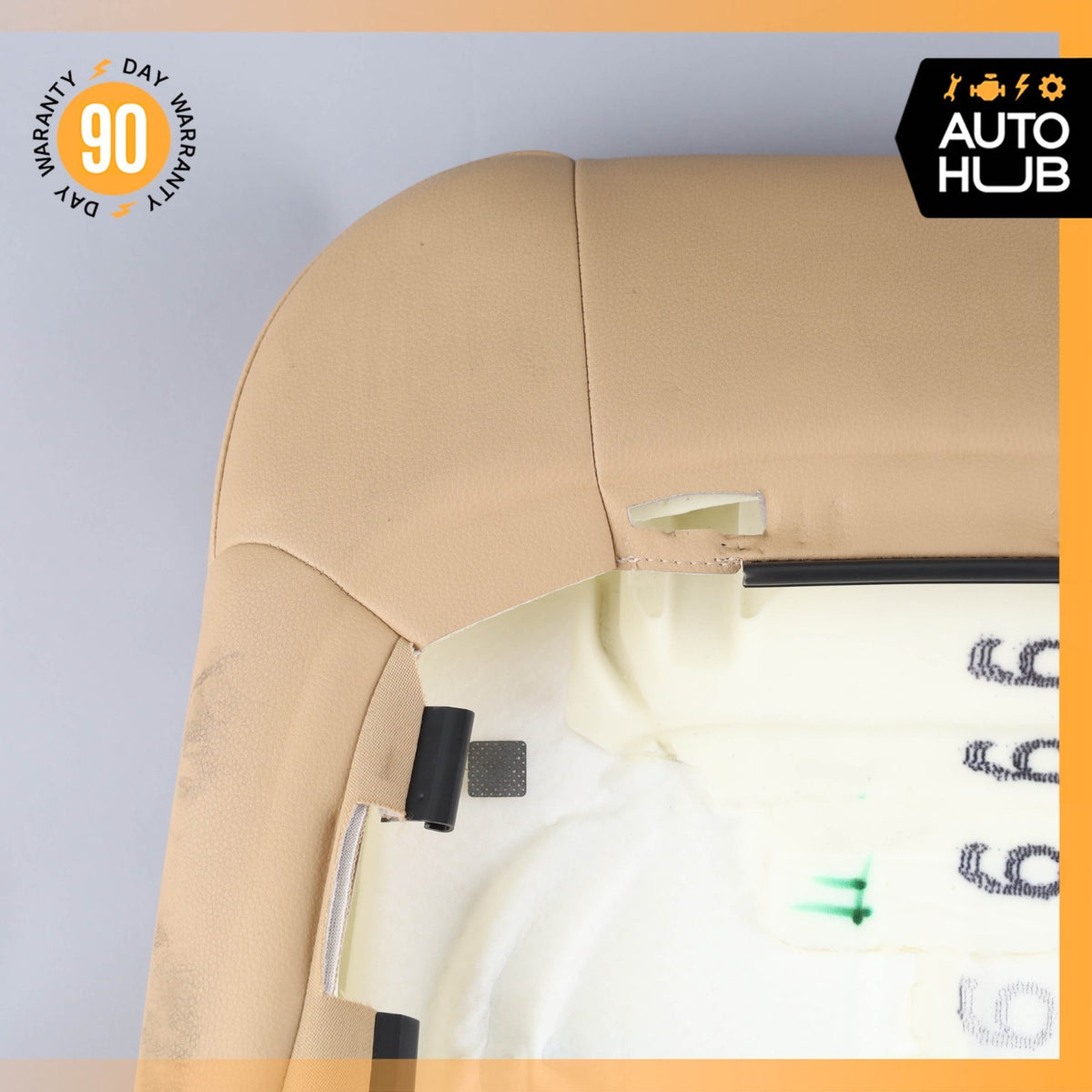 11-18 Porsche Cayenne 958 Front Right Side Seat Upper Cushion Beige OEM - photo 8