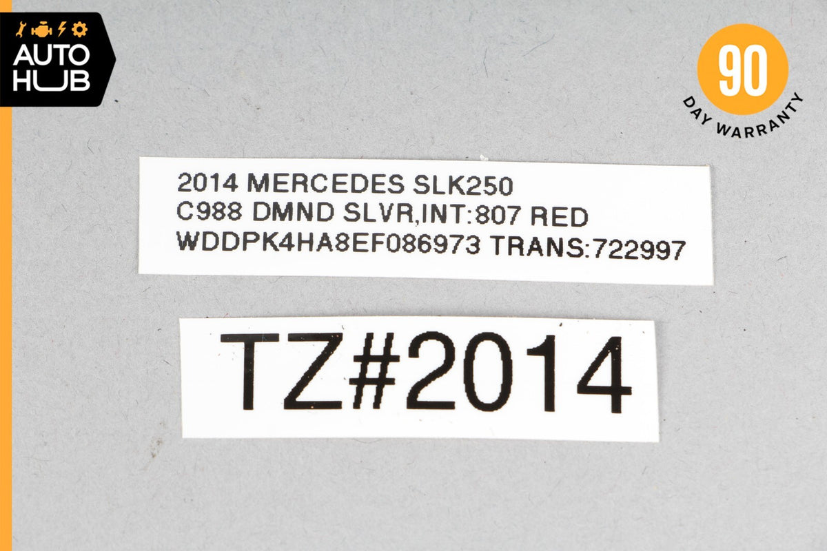 12-20 Mercedes R172 SLK250 Front Upper Seat Cushion Bladder Bolster OEM 75k - photo 12
