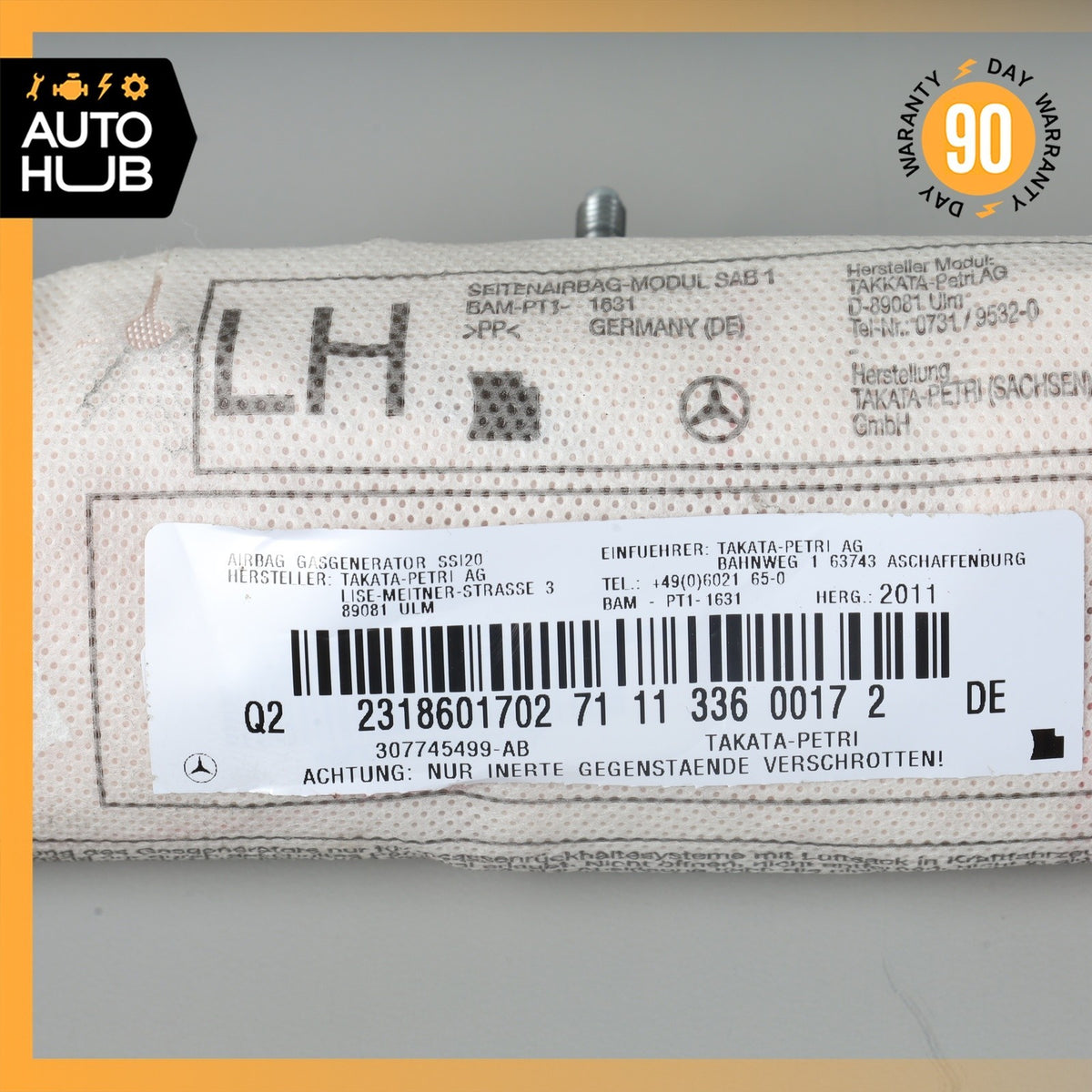 13-20 Mercedes R231 SL550 SL63 AMG Seat Airbag Air Bag SRS Front Left OEM - photo 9