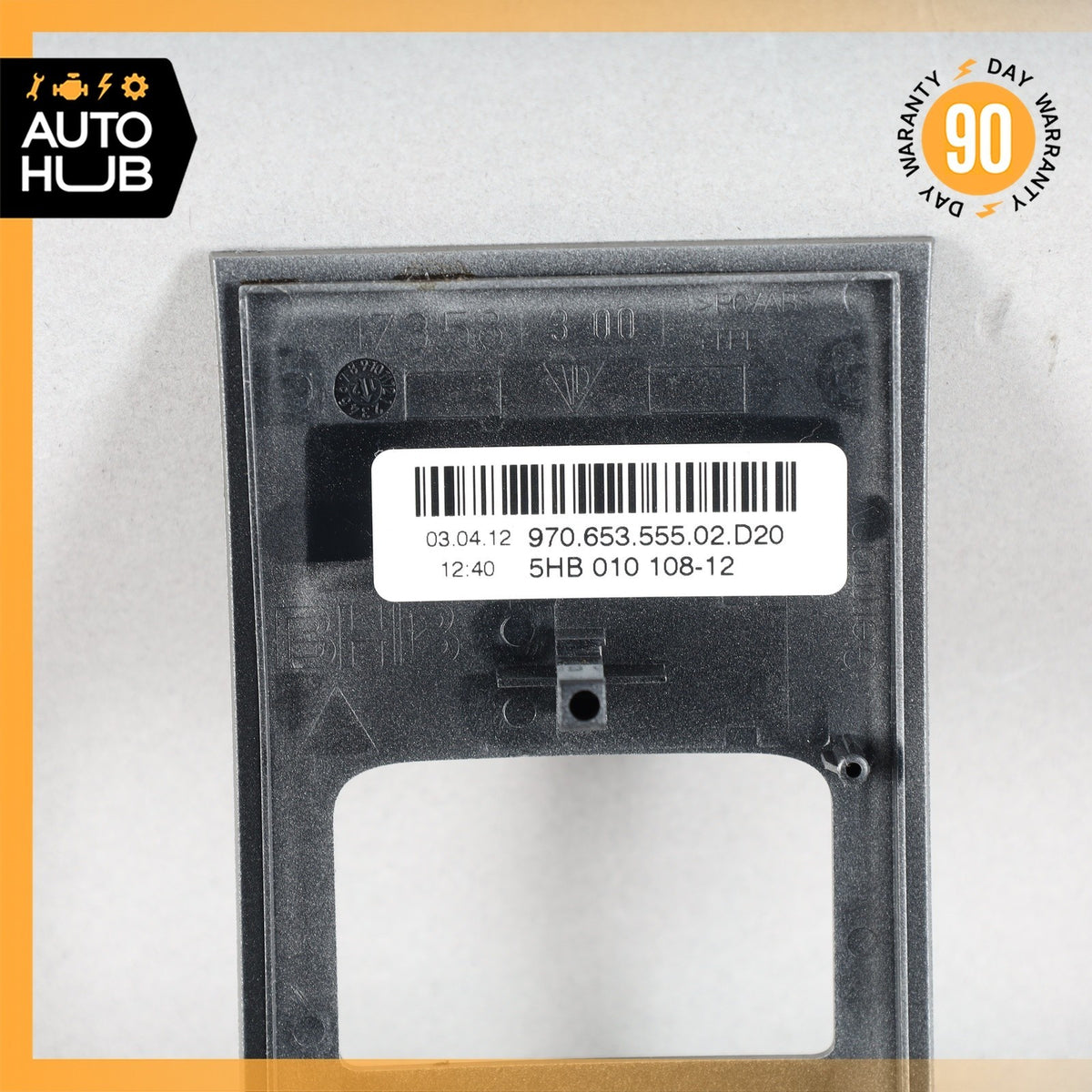 10-16 Porsche Panamera 970 Center Console Heated Seat Switch Trim Bezel OEM - photo 5