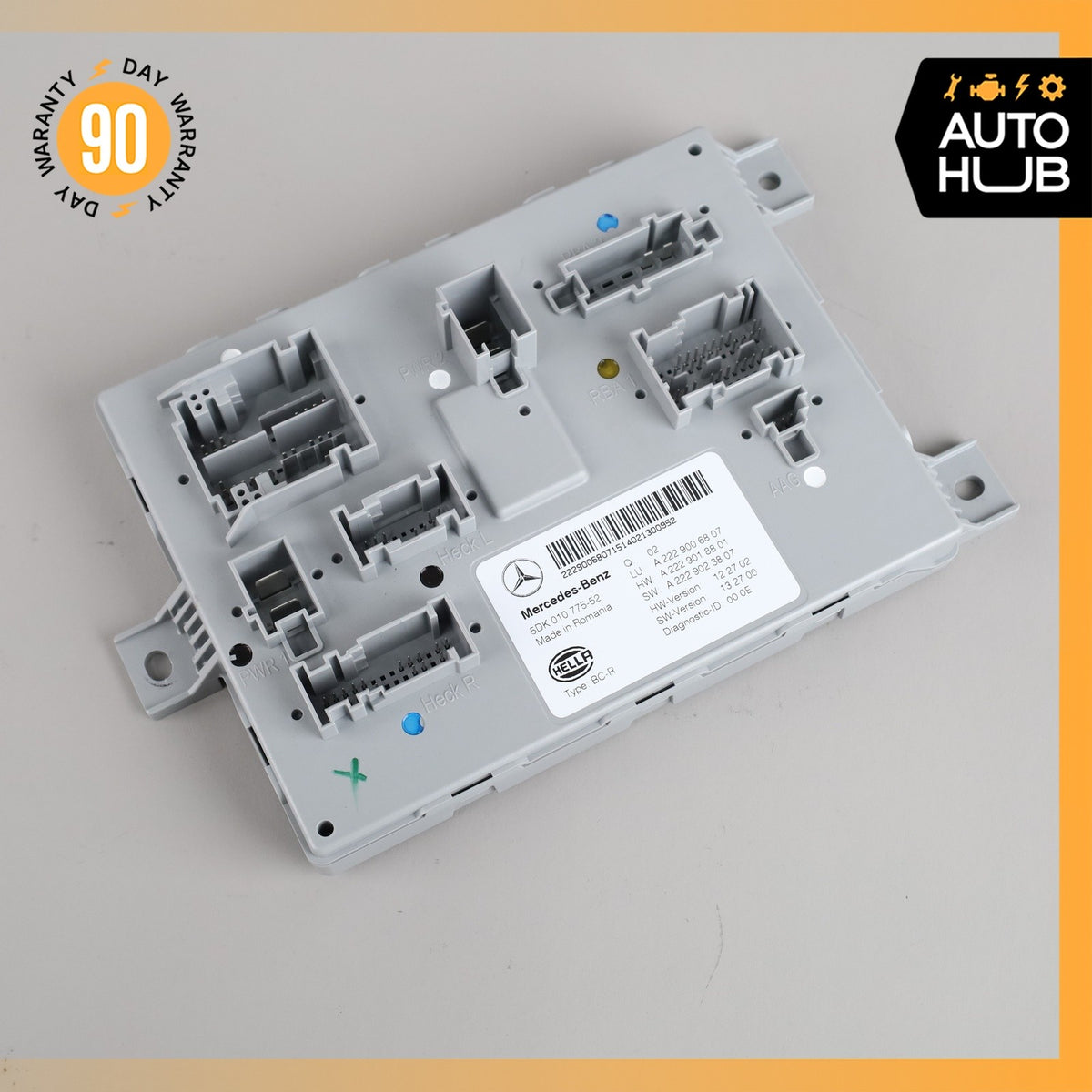 2014 Mercedes W222 S550 Rear Trunk SAM Control Module 2229006807 OEM - photo 3
