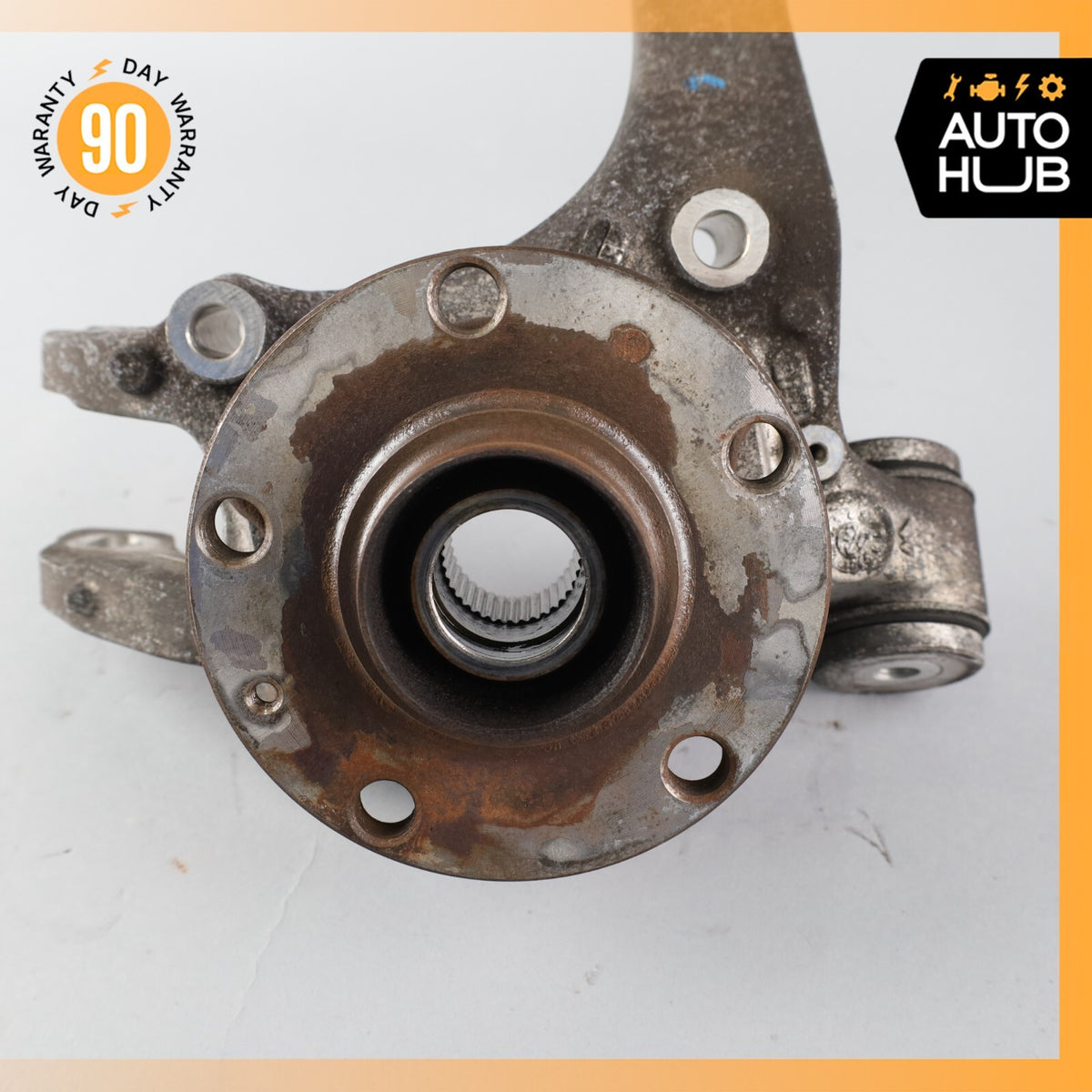03-13 Bentley Continental Flying Spur Rear Left Side Spindle Knuckle Hub OEM 58k - photo 6