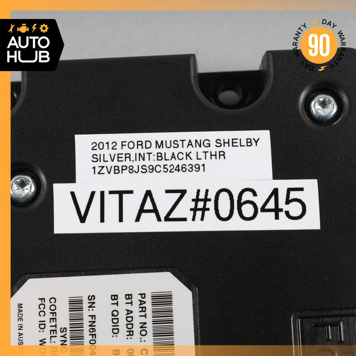 2012 Ford Mustang Shelby GT500 Voice Communication Control Module OEM 12k - photo 11