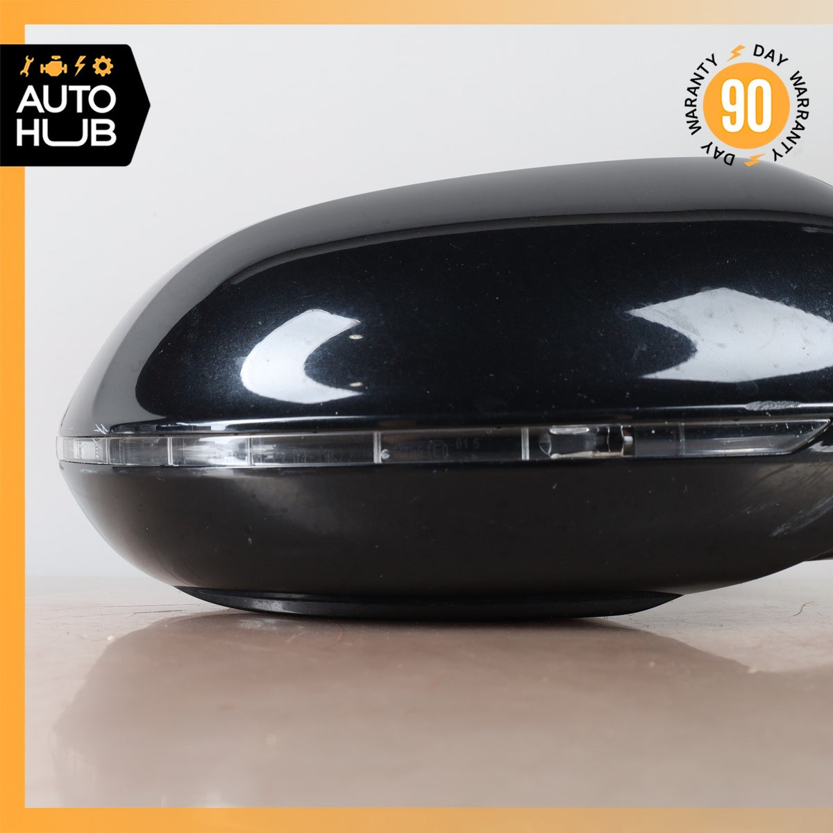 11-18 Audi D4 A8 S8 Front Right Side Rear View Mirror w/ Blind Spot Black OEM - photo 7
