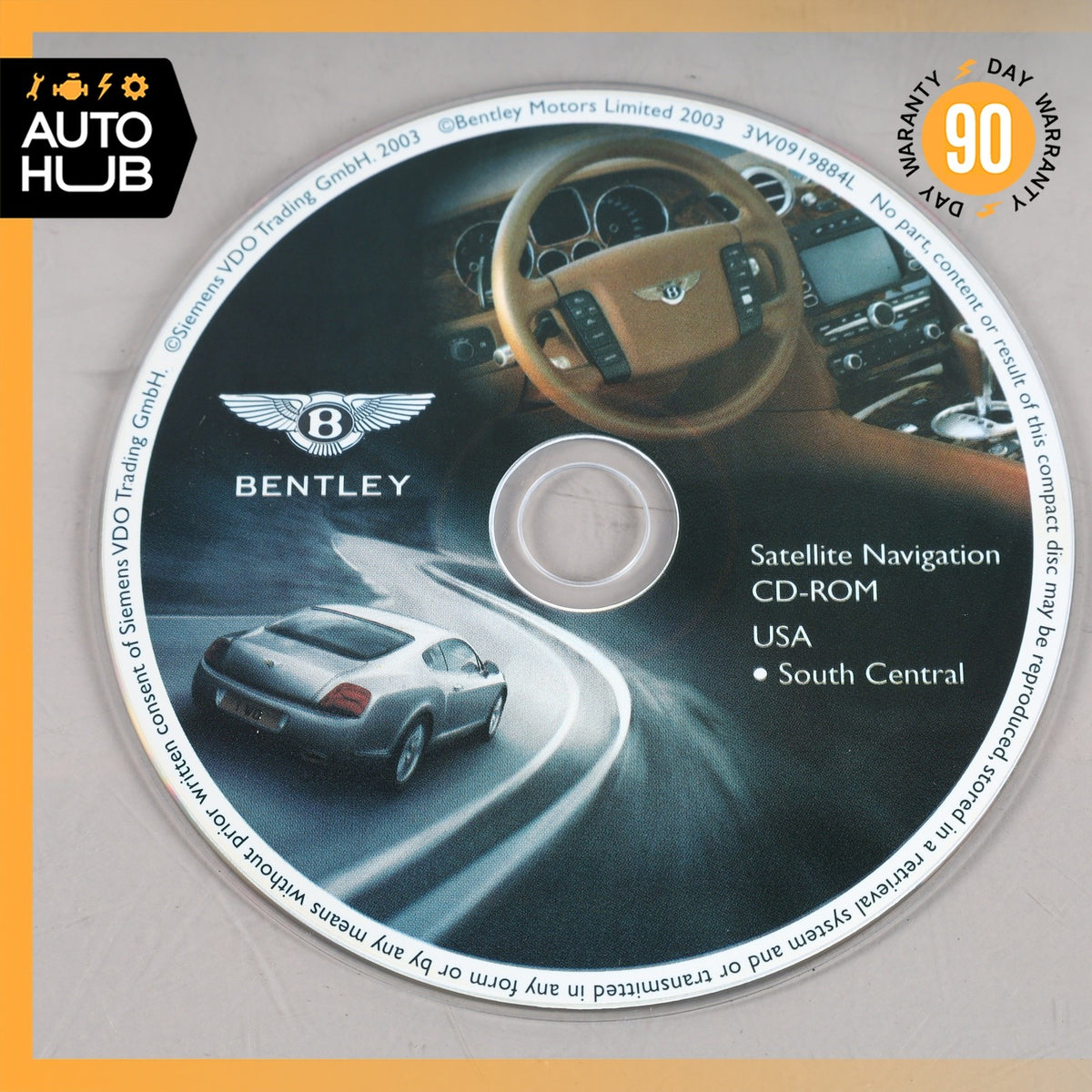 03-11 Bentley Continental GT GTC Comand GPS Map Navigation Disc Set OEM 87k - photo 7
