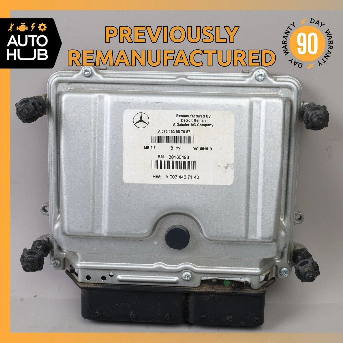 Mercedes R230 SL550 CLS550 M273 ECU Engine Control Module FLASHED REMANUFACTURED - photo 1