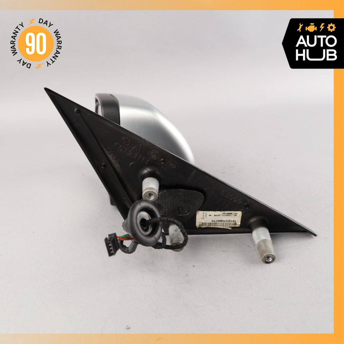 08-10 BMW E60 535i 550i 528i Left Rear View Door Mirror Silver OEM - photo 14