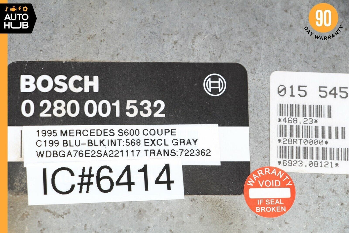 92-97 Mercedes W140 S600 600SL SL600 V12 ECU ECM Engine Control Module Unit OEM - photo 8