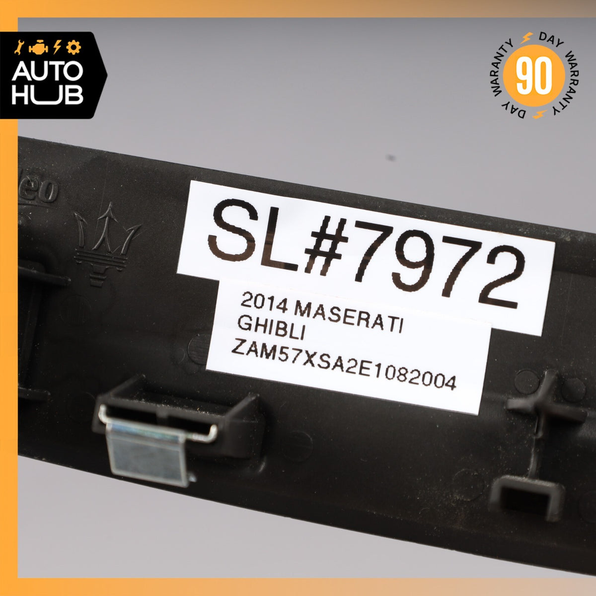 14-22 Maserati Ghibli Center Console Rear Switch Cover Trim Black 670019548 OEM - photo 10