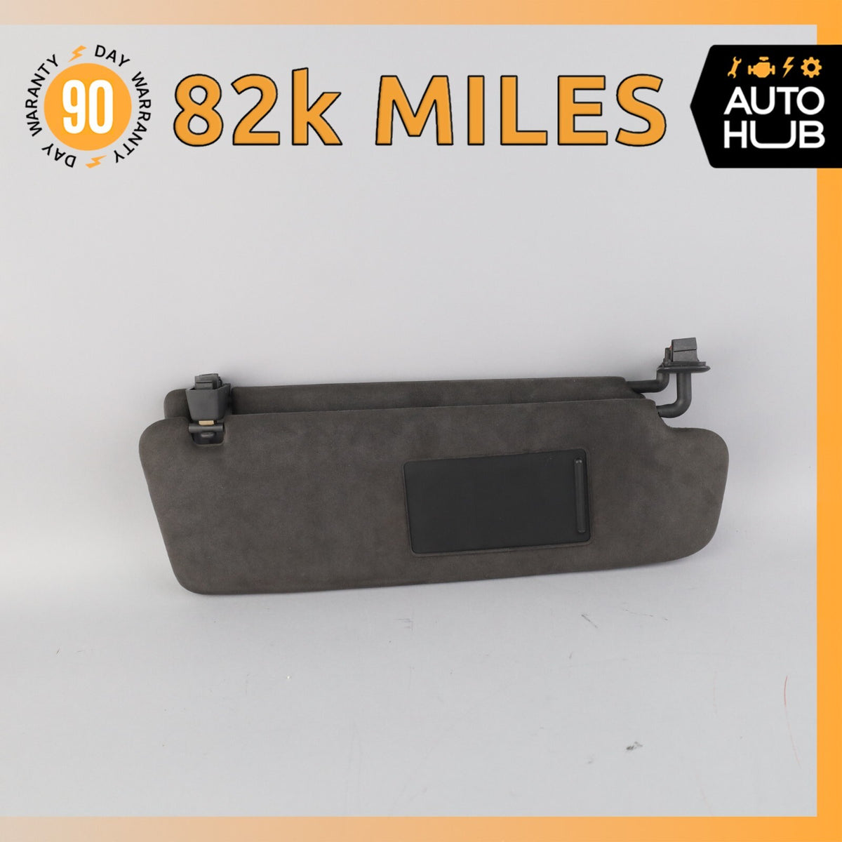 11-14 Porsche Cayenne 958 GTS Sun Visor Sunvisor Front Right Side Suede OEM 82k - photo 1