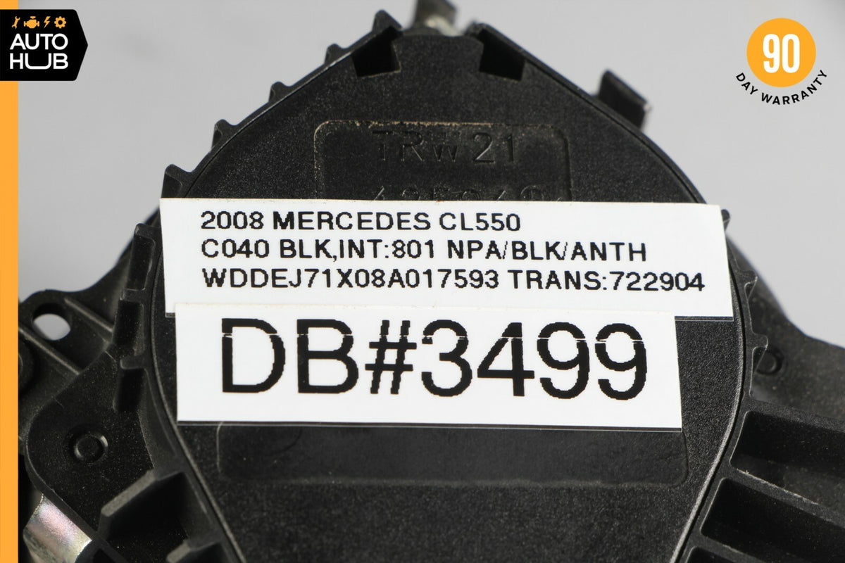 07-10 Mercedes W216 CL550 CL63 AMG Front Right Passenger Seat Belt Black OEM - photo 10