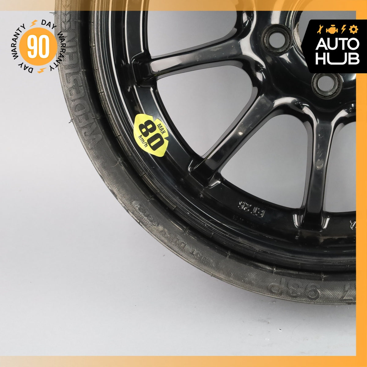 03-12 Mercedes R230 SL500 SL550 Emergency Spare Tire Wheel Donut Rim 17" 17 OEM - photo 5