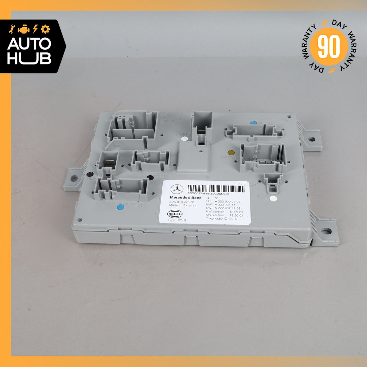 15-18 Mercedes W205 C300 C350e Rear Trunk SAM Control Module 2229009708 OEM - photo 3