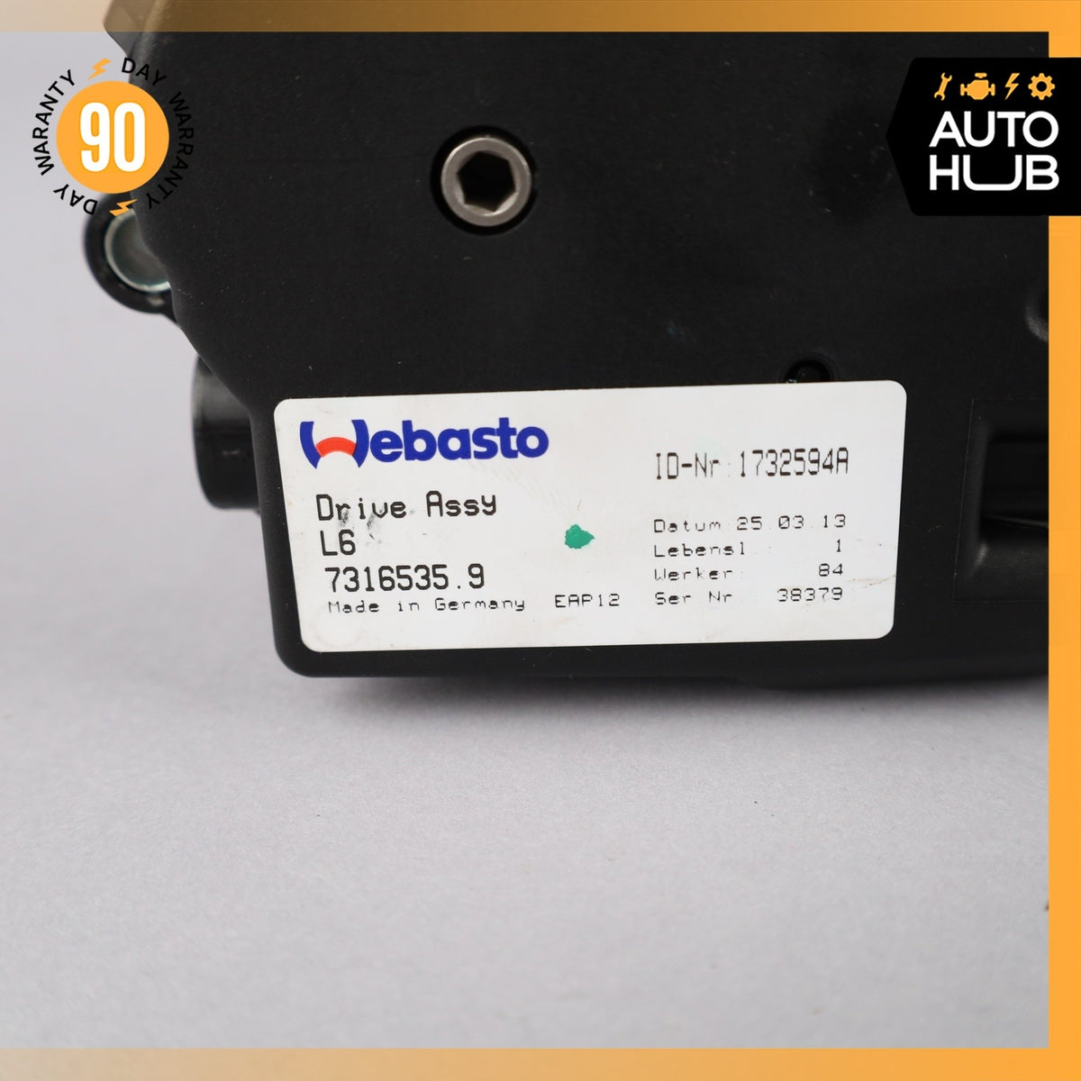 11-13 BMW F10 535i 528i 550i Rear Sunroof Sun Roof Drive Motor OEM - photo 9