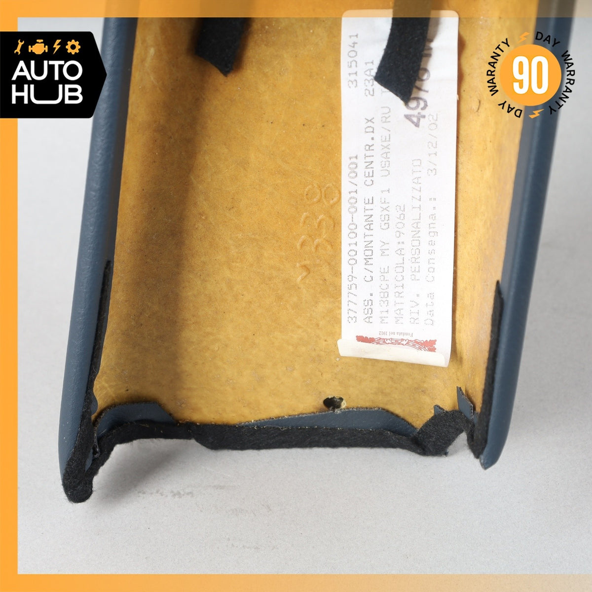 02-07 Maserati M138 Coupe 4200 Left Driver B-Pillar Trim Panel Blue OEM - photo 13