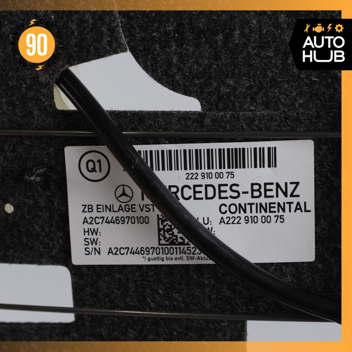 Mercedes W222 S600 S550 Front Left or Right Top Upper Seat Bladder Bolster OEM - photo 16