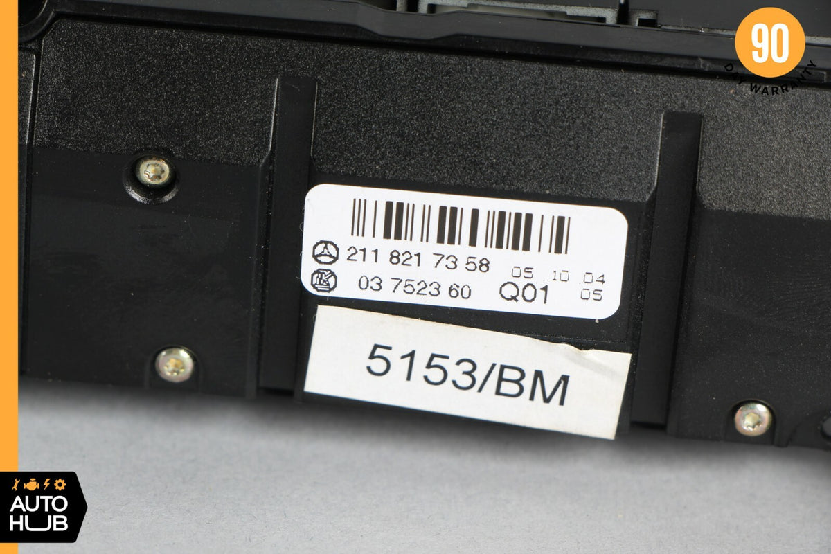 03-09 Mercedes W211 E320 E550 Hazard Control Door Lock Switch Panel 2118217358 - photo 11