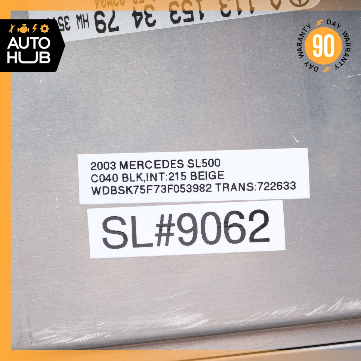 Mercedes R230 SL500 ECU Engine Computer EIS Ignition Switch Key Shifter Set OEM - photo 13