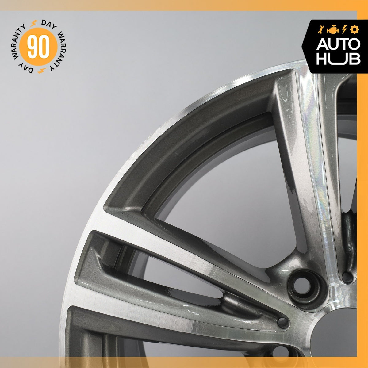 BMW F30 335i 340i 430i 8 x 19 19" Style 442 Front Wheel Rim Polished Gray OEM - photo 3