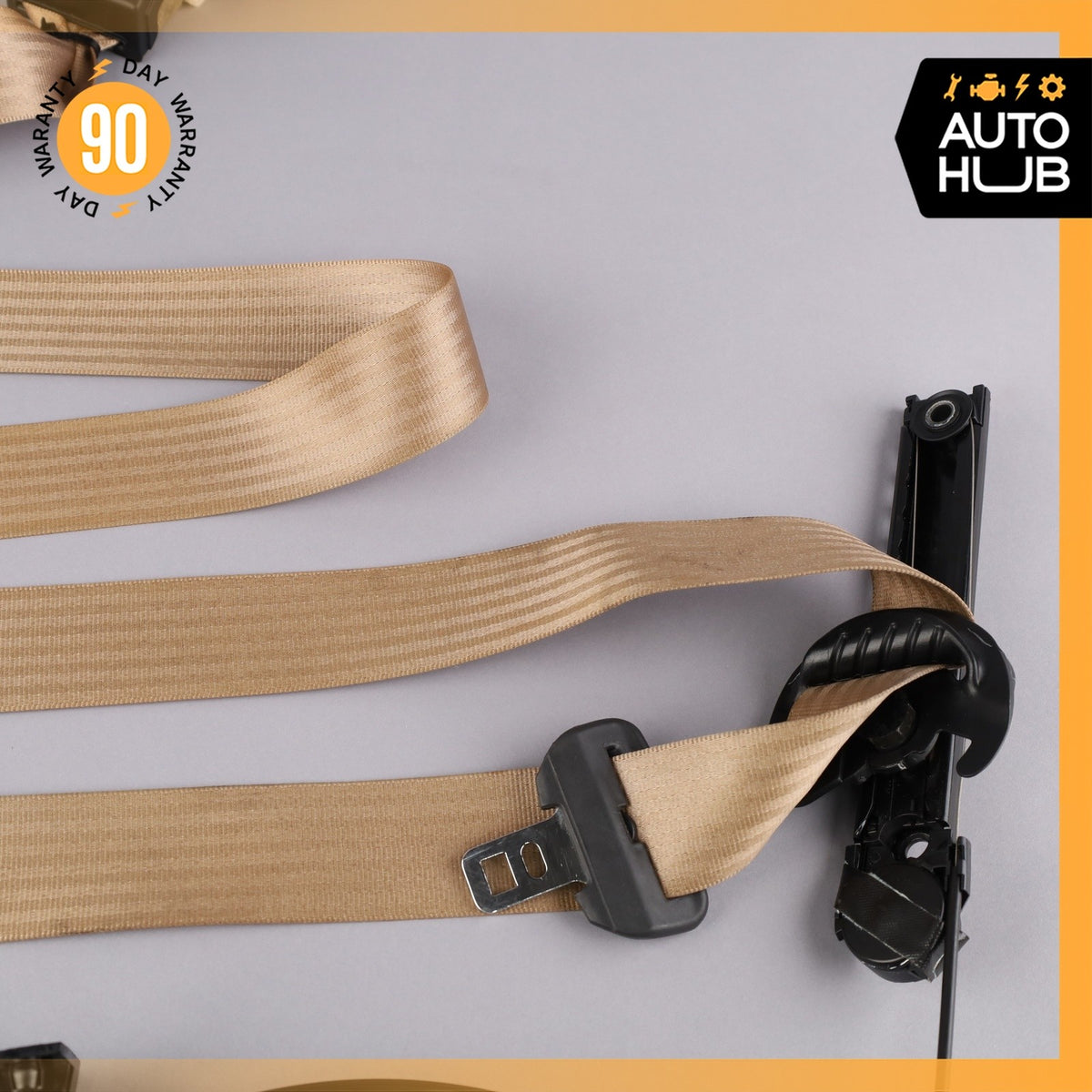 99-04 Bentley Arnage / RR Seraph Front Right Side Seat Belt Retractor Beige OEM - photo 5