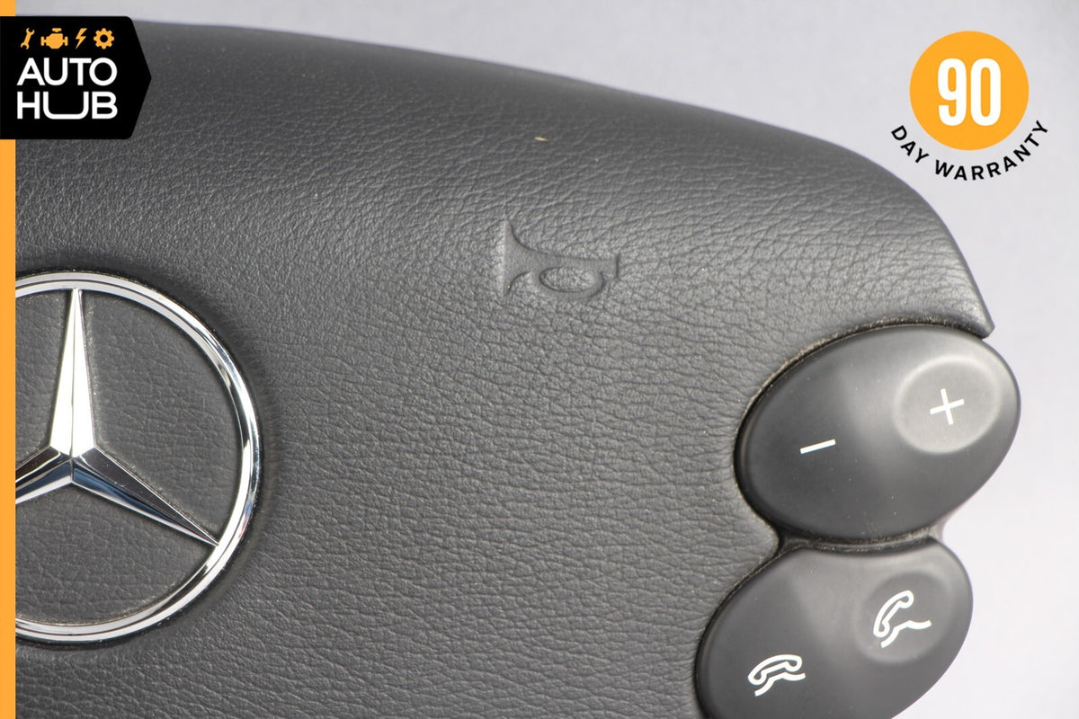 Mercedes R230 SL500 SL55 AMG CLK500 E350 Steering Wheel Airbag Air Bag Black OEM - photo 3