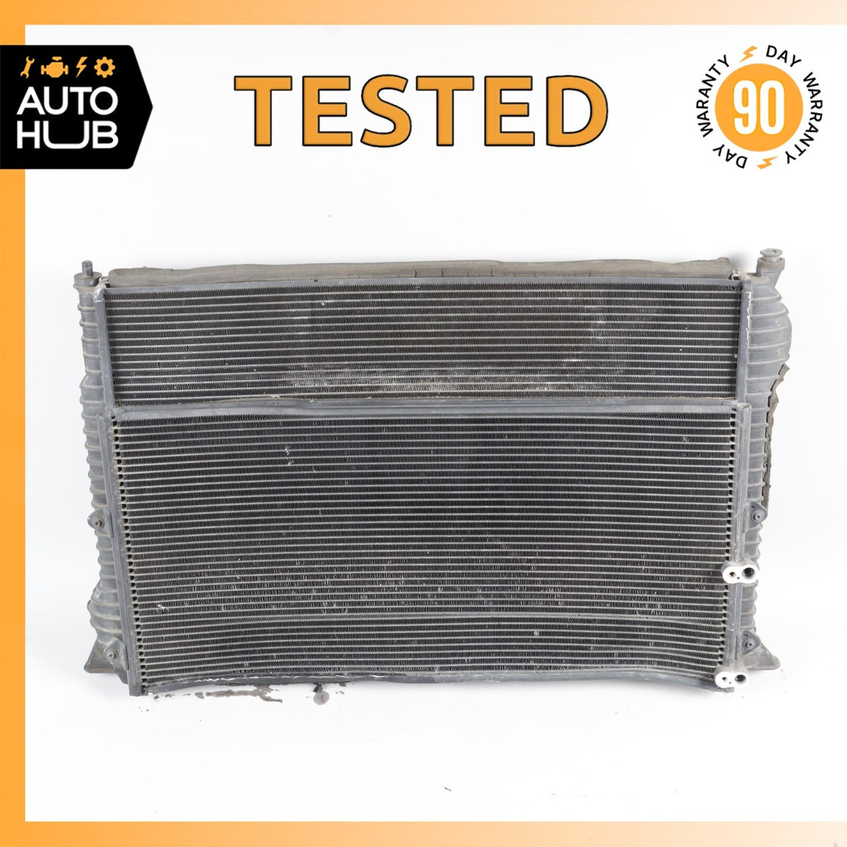 08-14 Bentley Continental Flying Spur Engine Cooling Radiator A/C Condenser OEM - photo 1
