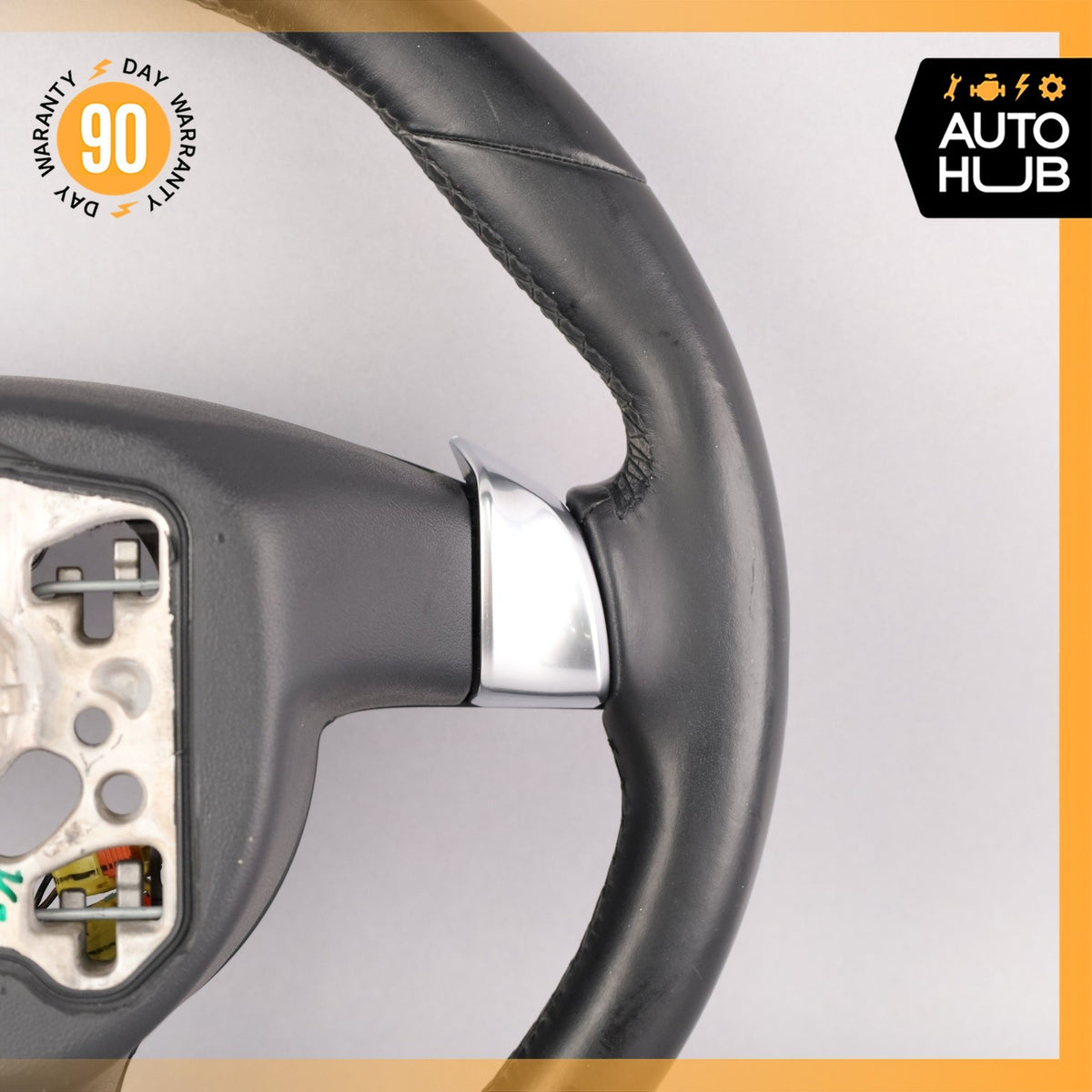 11-16 Porsche Cayenne 958 Steering Wheel w/ Paddle Shifters Black OEM - photo 13