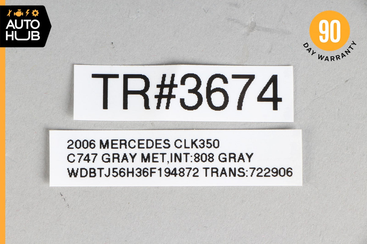 05-09 Mercedes W209 CLK350 CLK500 Center Console Hazard Switch Trim Bezel OEM - photo 9