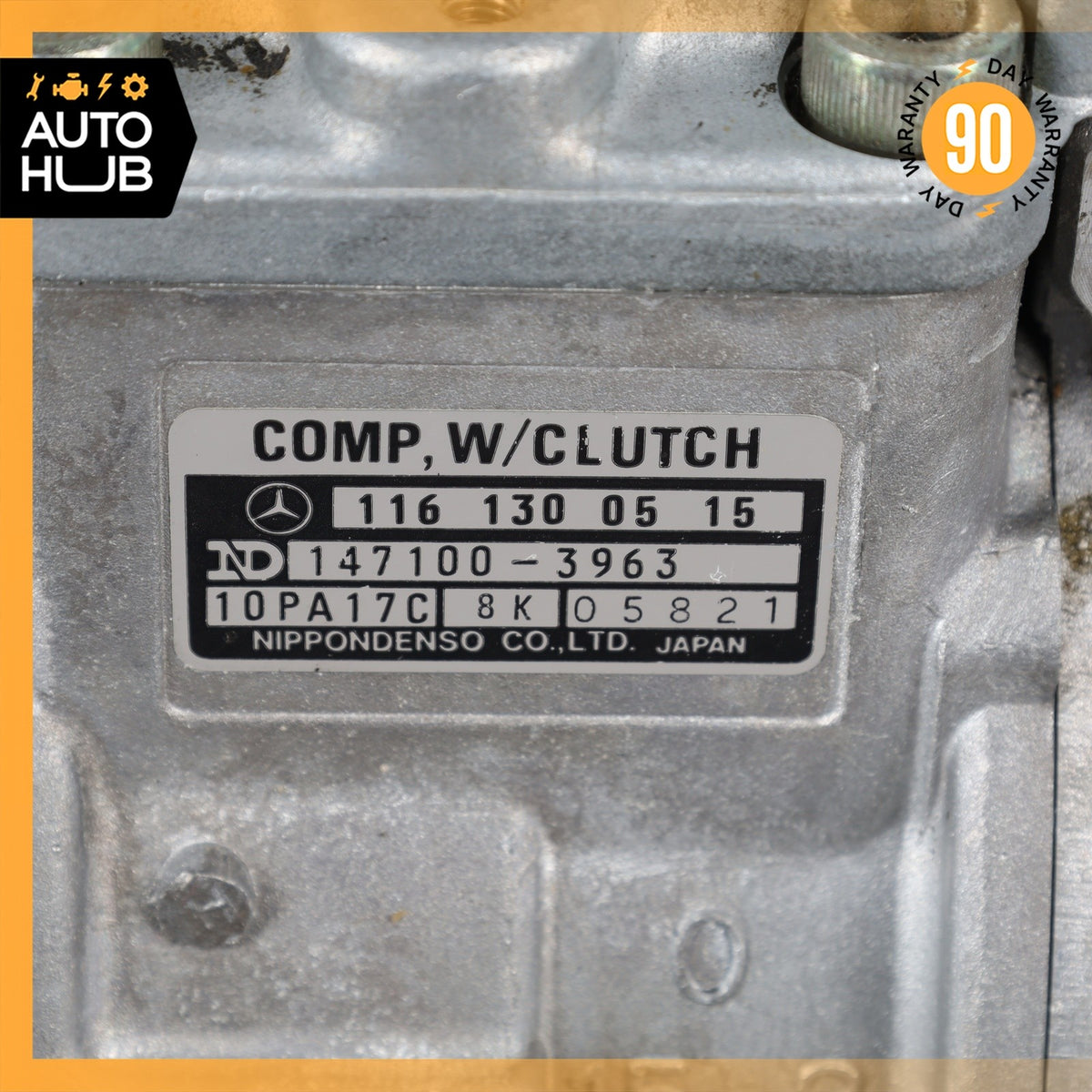86-93 Mercedes W124 300E 300TE A/C Air Conditioning Compressor OEM - photo 5