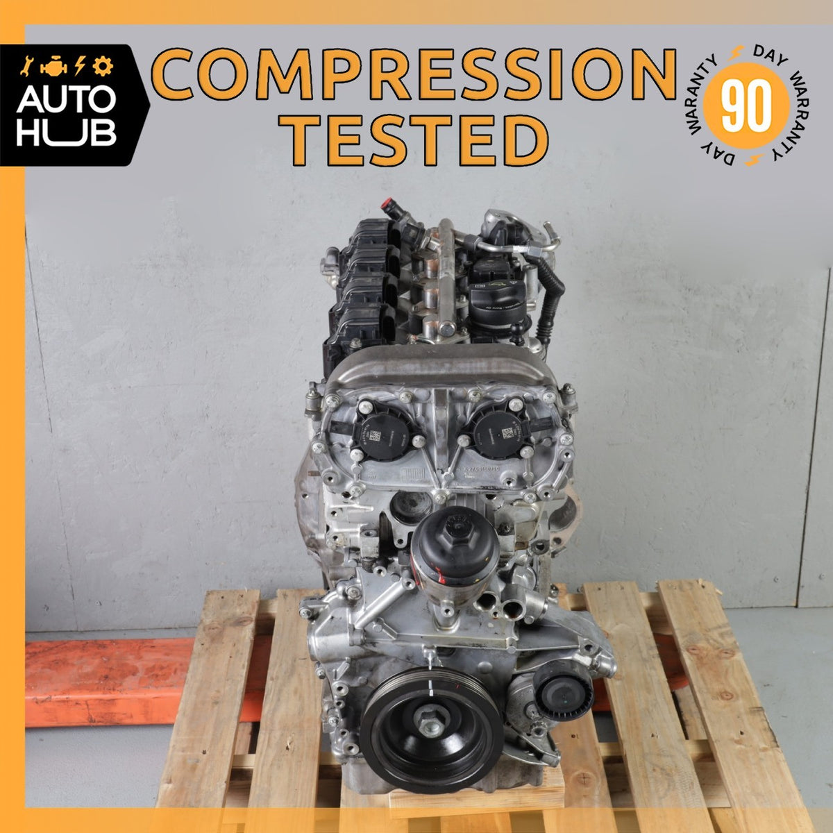 15-20 Mercedes W205 C300 E300 RWD M274 2.0L Engine Motor Assembly 274.920 OEM - photo 1