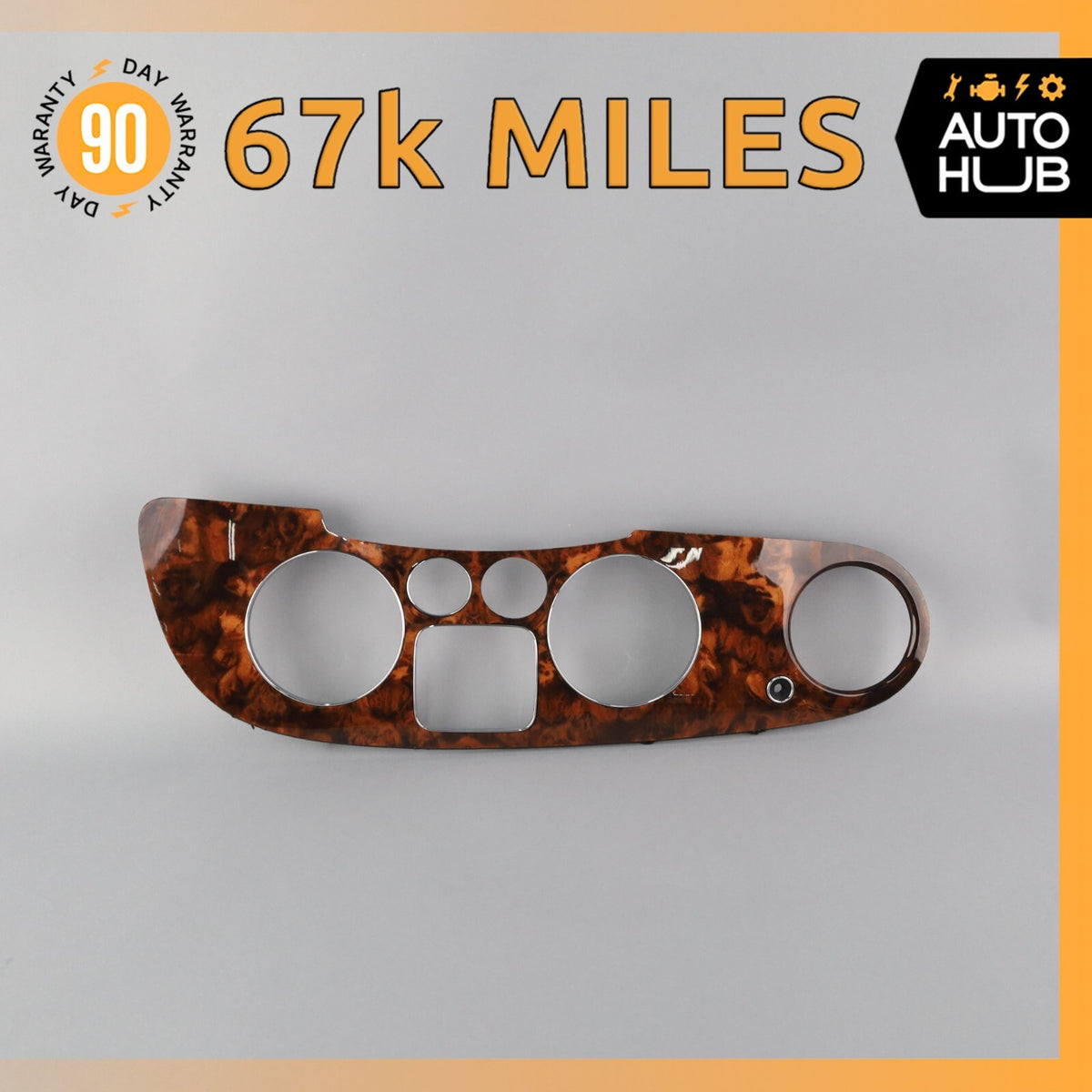 03-13 Bentley Continental Flying Spur Dash Panel Speedometer Bezel Trim OEM 67k - photo 1