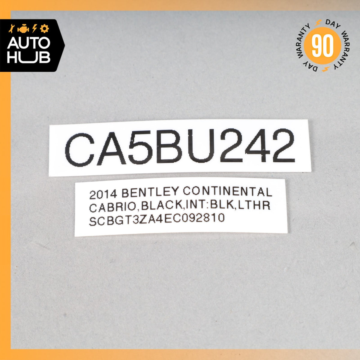 Bentley Continental GTC Cabrio Seat Belt Extender Guide Left 3W7880303A OEM - photo 11