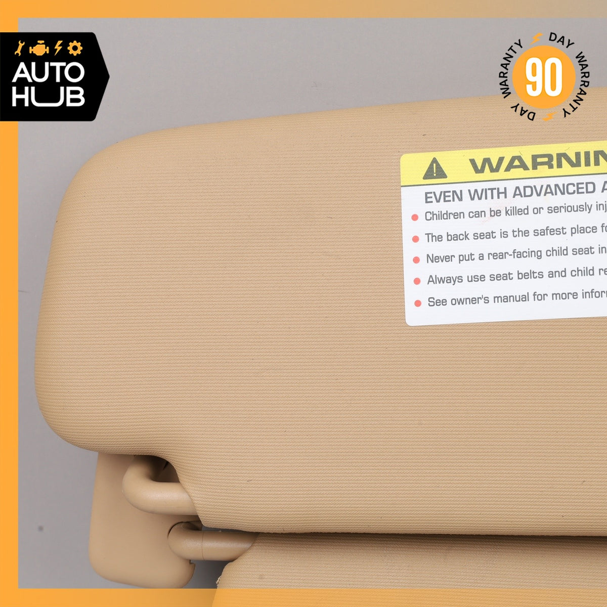 11-14 Porsche Cayenne 958 Sun Visor Sunvisor Front Left Driver Side Beige OEM - photo 6