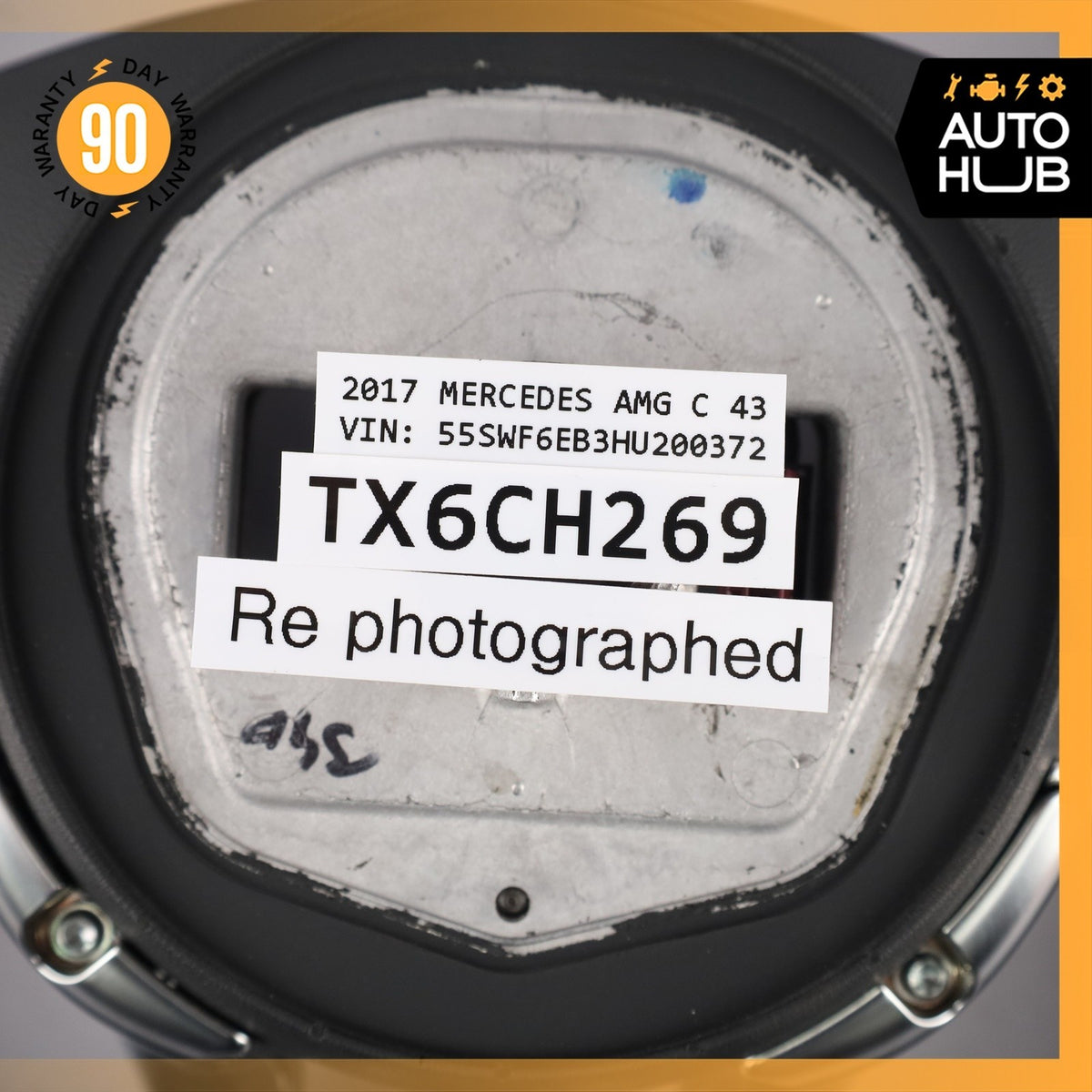 15-18 Mercedes W205 C43 GLC63 AMG Steering Wheel Flat Bottom Suede OEM - photo 23
