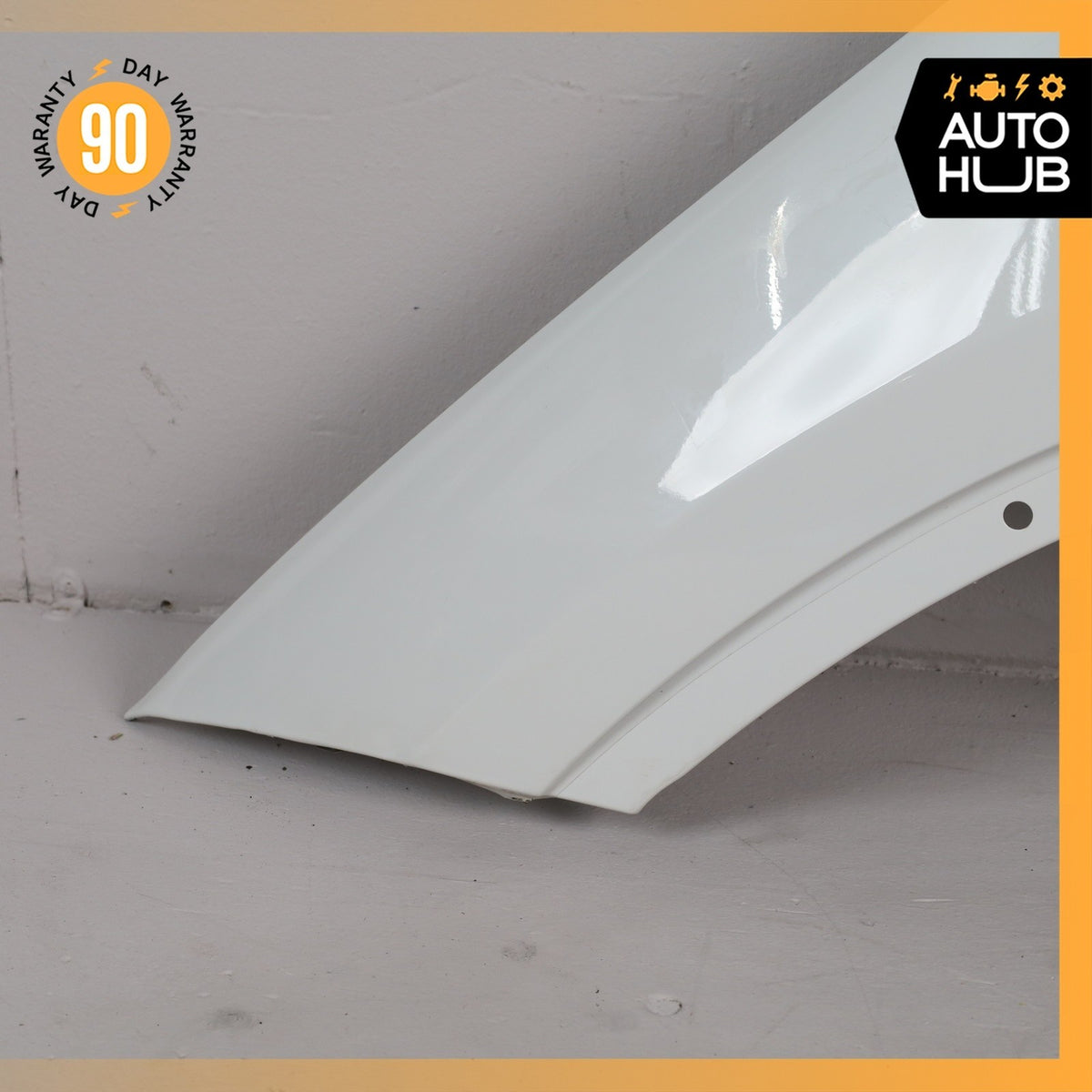 13-15 BMW E84 X1 Left Driver Side Fender Assembly White OEM - photo 3
