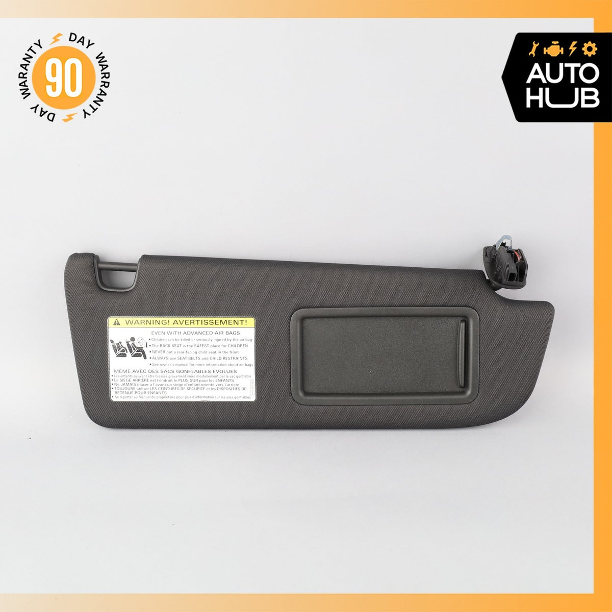 Audi 4G8 A7 Front Right Passenger Side Sunvisor Sun Visor Black 4G0857552A OEM - photo 2