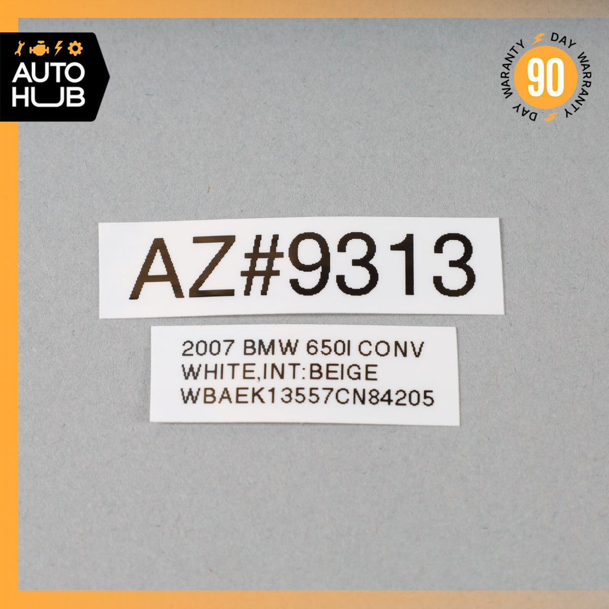04-10 BMW E64 650i 645Ci Convertible Front Left Side Seat Headrest Beige OEM 65k - photo 14