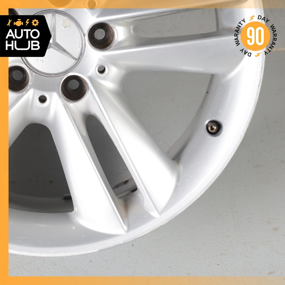 Mercedes W209 CLK350 SLK350 8.5 X 17 17" Rear Wheel Rim Silver 2094014302 OEM - photo 5