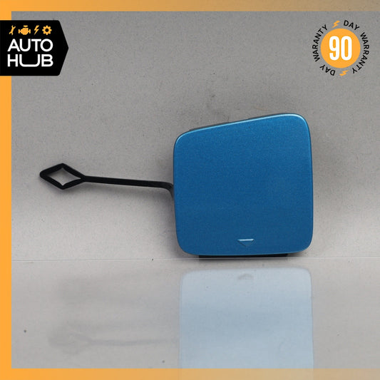 14-17 BMW i3 I01 Rear Bumper Tow Hook Eye Cover Blue OEM 74k - photo 1