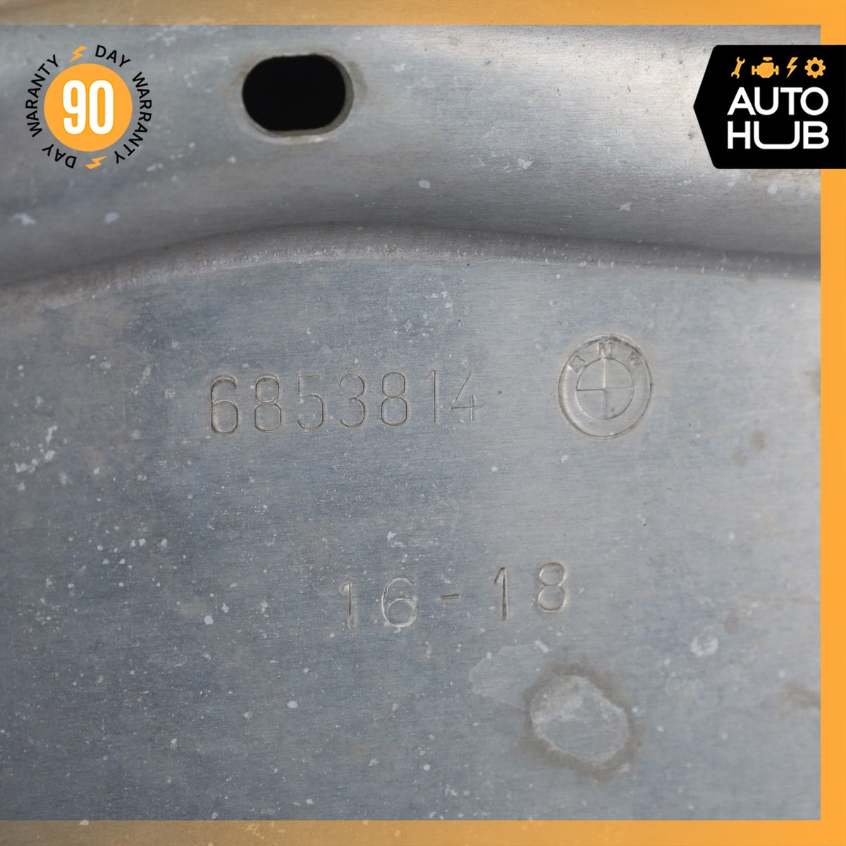 14-18 BMW F15 X5 Engine Shield Reinforcement Skid Plate 6853814 OEM - photo 6