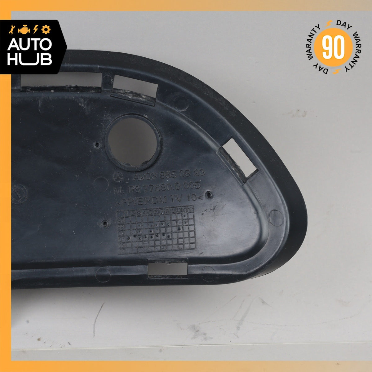02-04 Mercedes W203 C320 C240 Base Front Bumper Left Side Mesh Grille OEM - photo 8