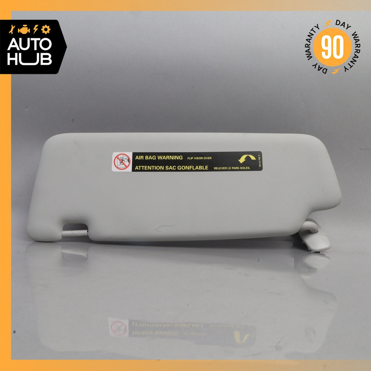 09-17 Audi 8R Q5 SQ5 Right Side Sunvisor Sun Visor Gray OEM - photo 11