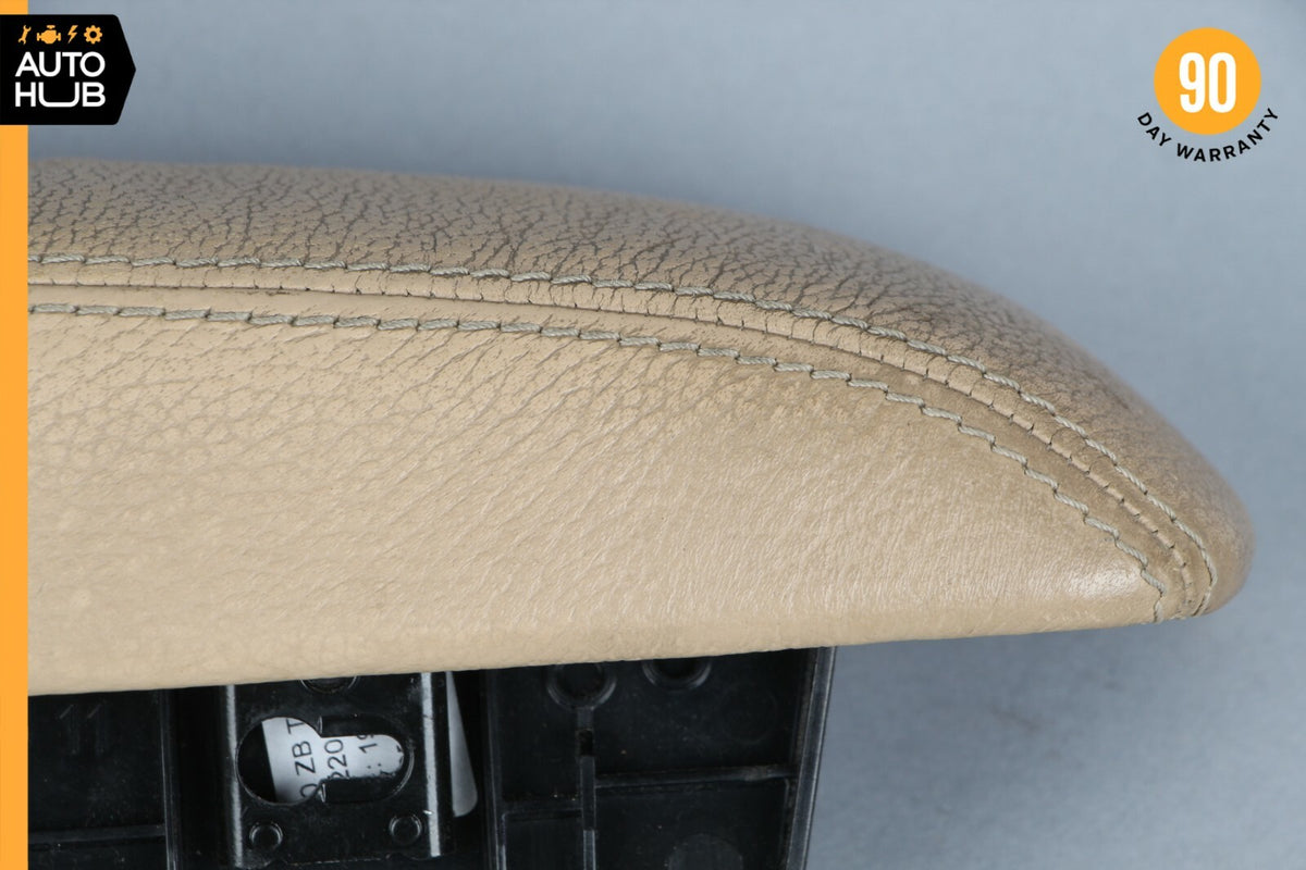 03-06 Mercedes W220 S430 S500 Front Right Center Console Armrest Arm Rest Beige - photo 8