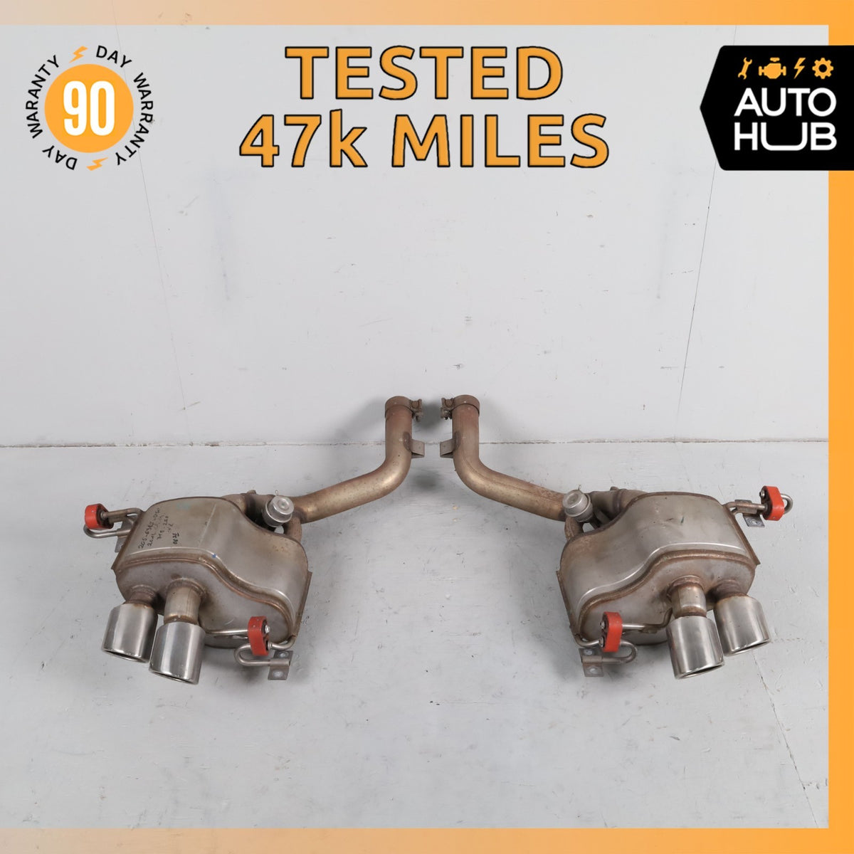 Maserati GranTurismo 4.7L Base Exhaust Mufflers Tips Left & Right Set OEM 47k - photo 1