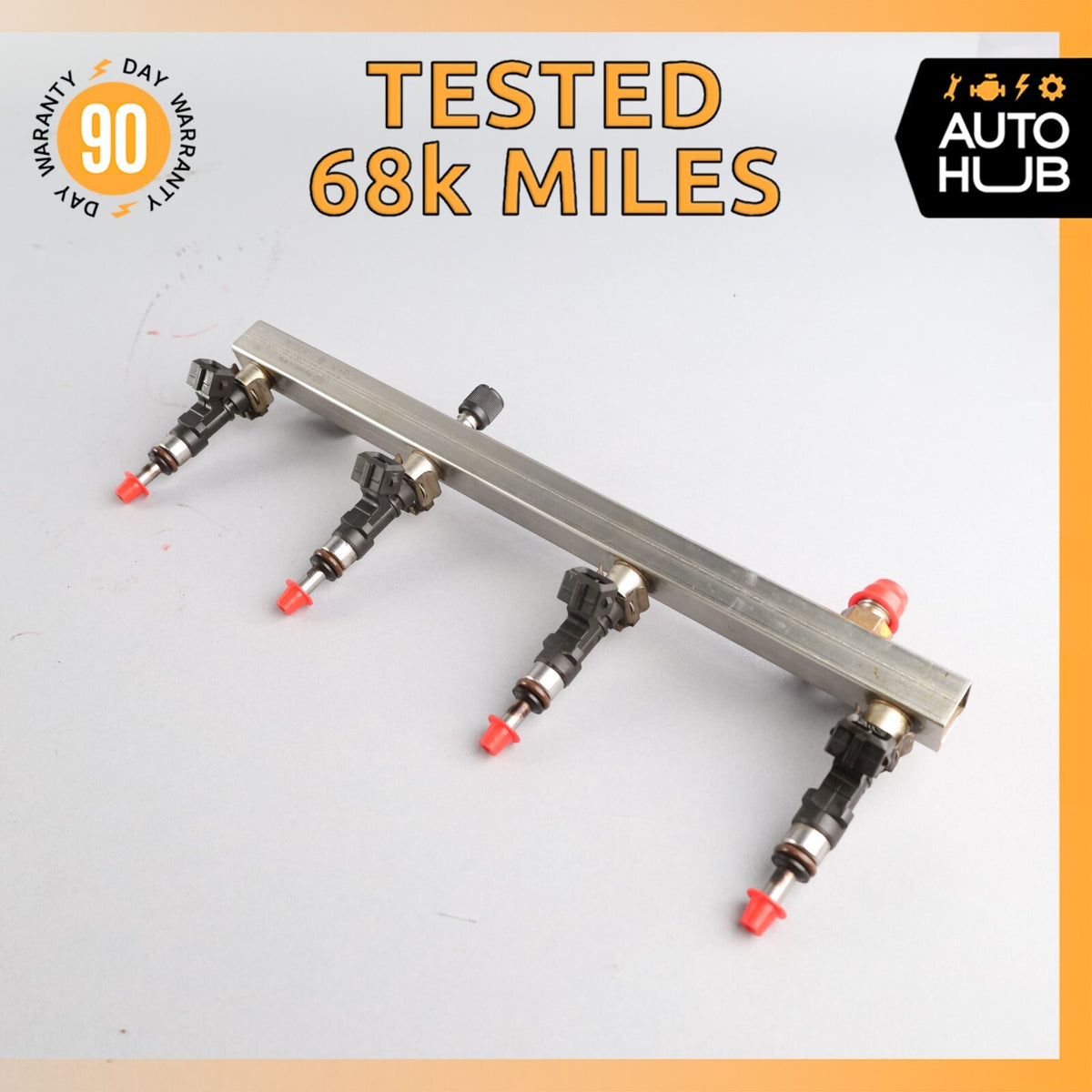 Maserati Quattroporte Fuel Injection Rail Line w/ Injectors Right Side OEM 68k - photo 1
