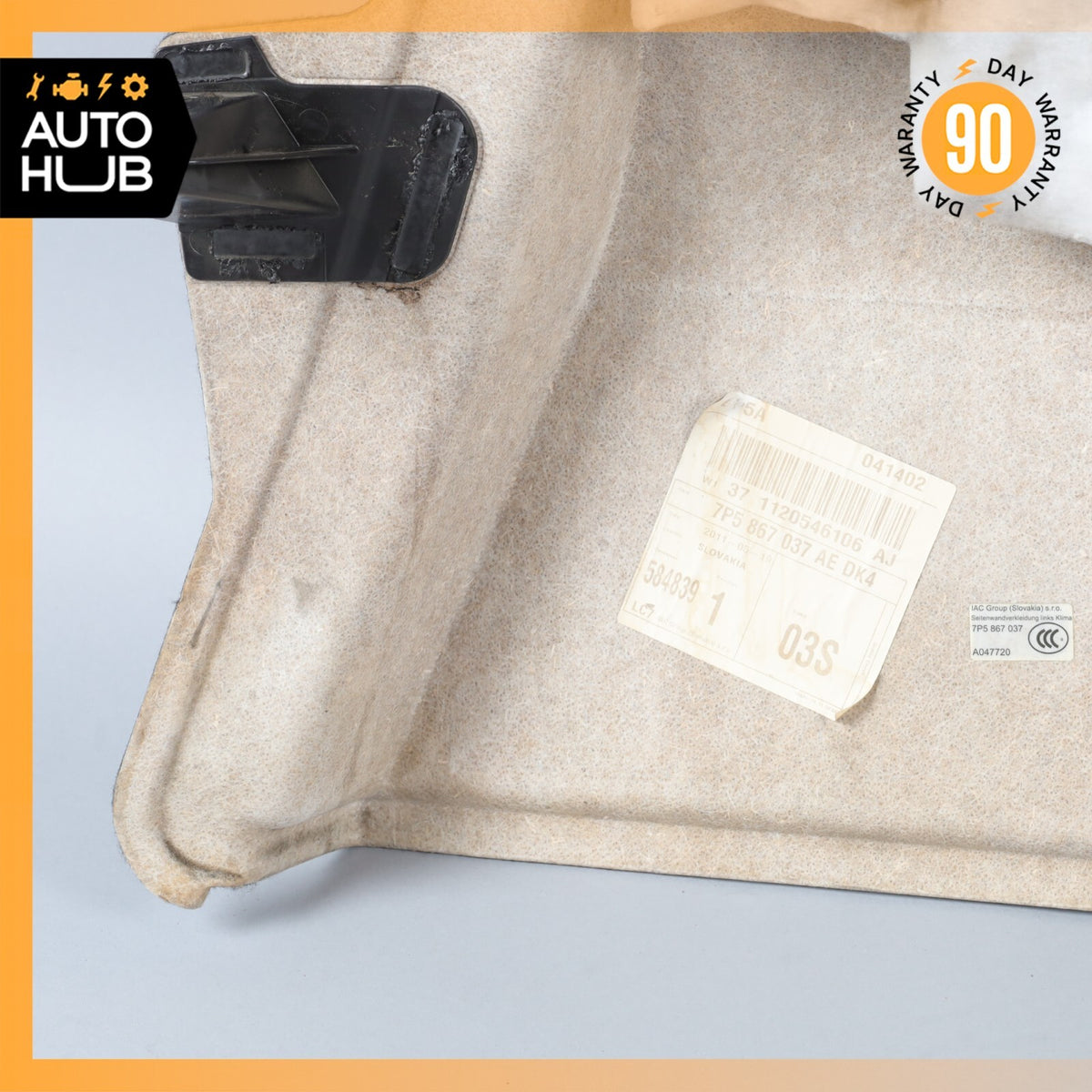 11-14 Porsche Cayenne Turbo 958 Rear Left Side Trunk Floor Carpet Panel OEM - photo 16