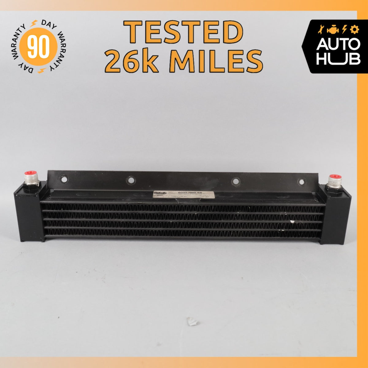 06-17 Aston Martin V8 Vantage Transmission Oil Cooler Radiator 6G337869BB OEM - photo 1