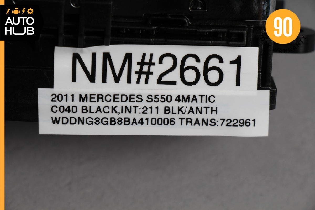 10-13 Mercedes W221 S550 S400 S63 Rear Window Glass & Shade Regulator Switch OEM - photo 12